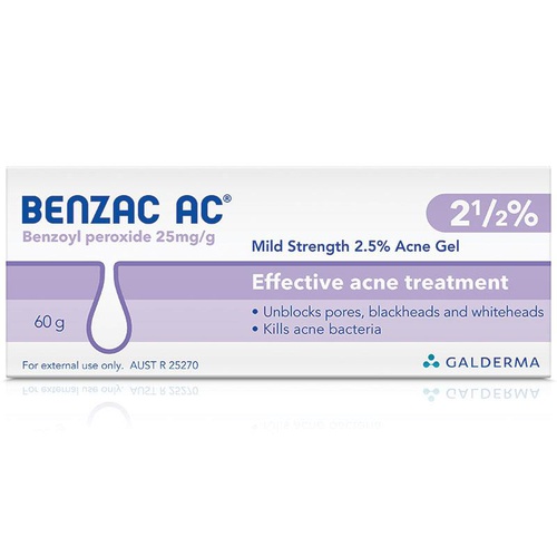 Benzac AC Gel 2.5% 50g [벤작] AC 겔 2.5% 60g