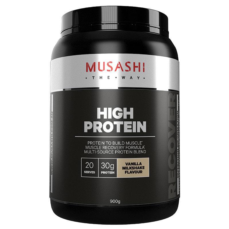 [무사시] 하이 프로틴 바닐라맛 900g Musashi High Protein Vanilla 900g