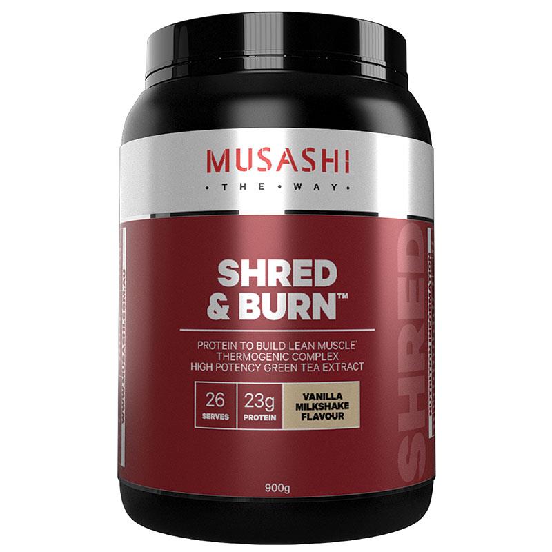 [무사시] 쉬레드&번 바닐라맛 900g Musashi Shred And Burn Vanilla 900g