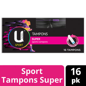 [유바이코텍스] 디자이너 슈퍼 탐폰 16P U By Kotex Designer Super Tampons 16P