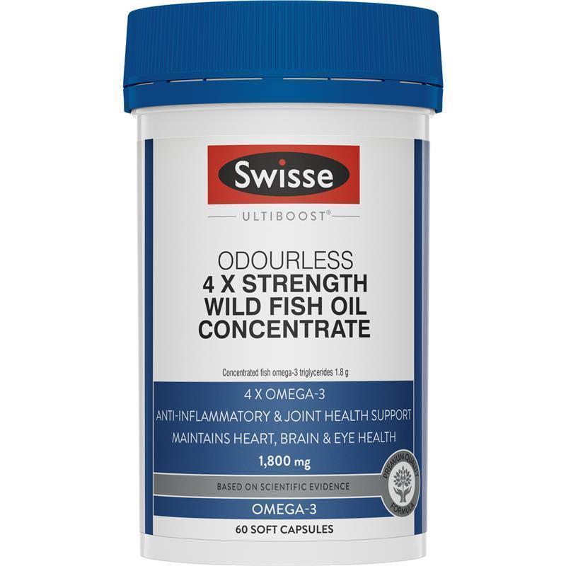 [스위스] 네배함량 와일드 피쉬 오일 컨센트레이트 60캡슐