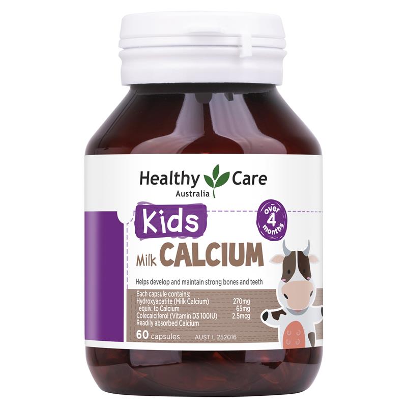 [헬시케어] 키즈 밀크 칼슘 60캡슐