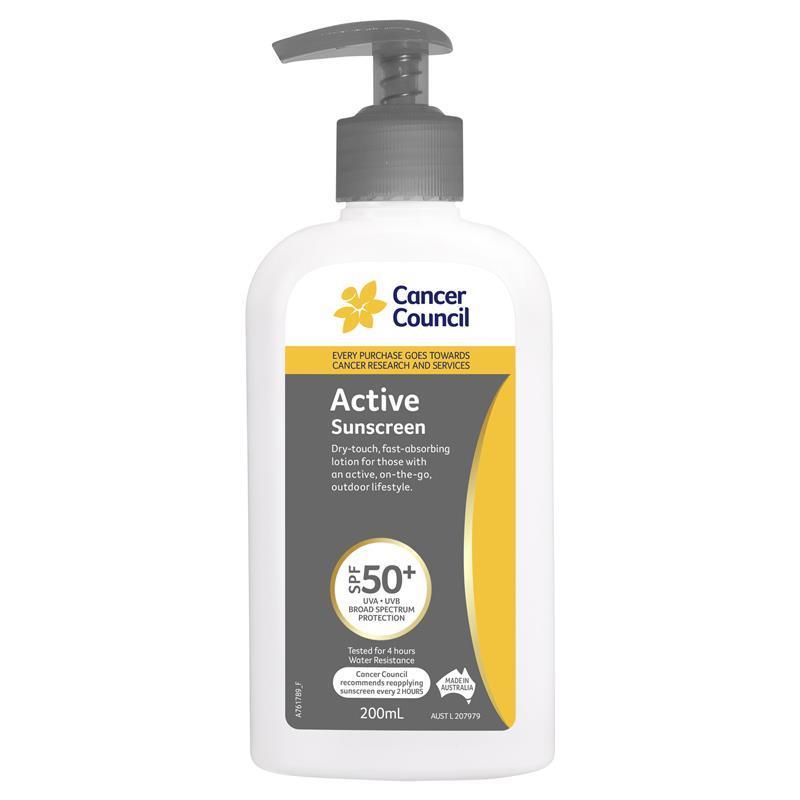 [캔서카운슬] 액티브 선스크린 SPF50+ 200ml 펌프
