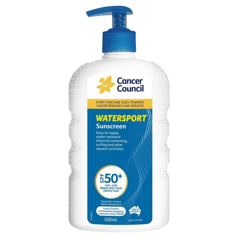 [캔서카운슬] 워터스포츠 썬크림 SPF50+ 500ml