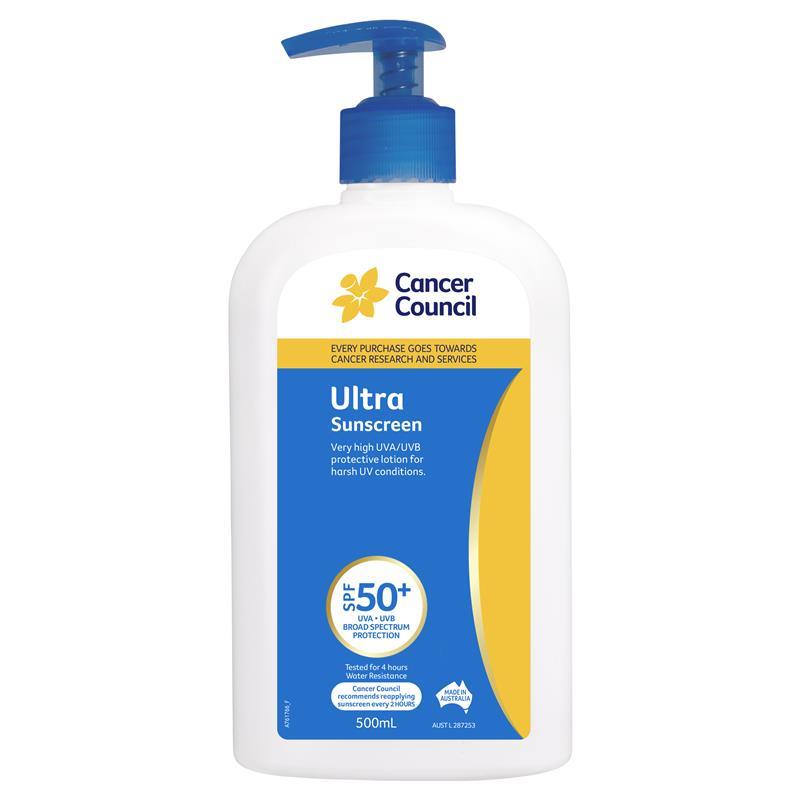 [캔서카운슬] 울트라 썬크림 SPF 50+ 500ml 펌프