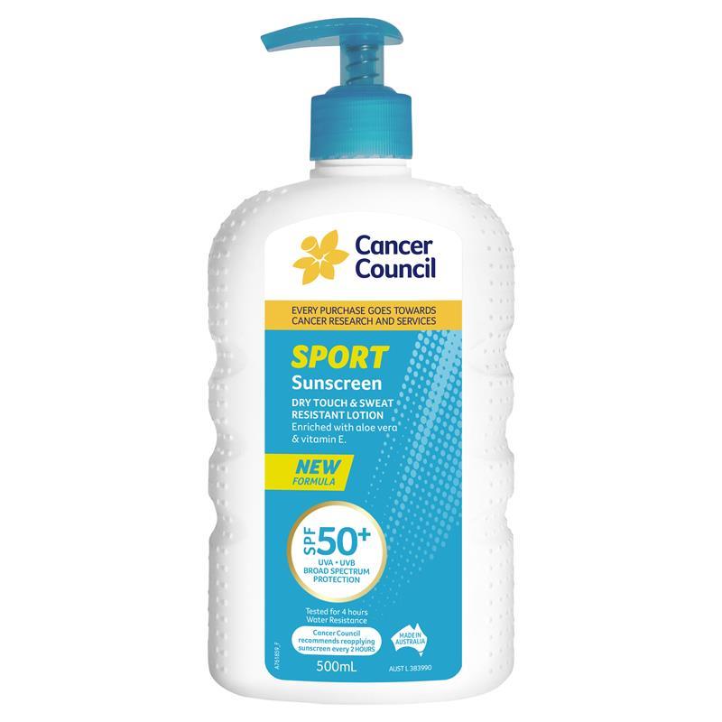 [캔서카운슬] 스포츠 썬크림 SPF50+ 500ml 펌프